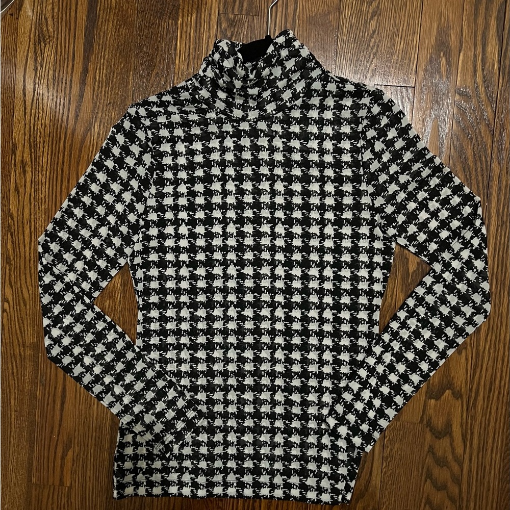 White House Black Market Black Long Sleeve Top